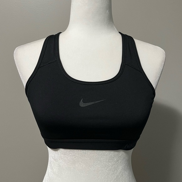 Nike Pro Classic Sports Bra Black - Picture 3 of 9